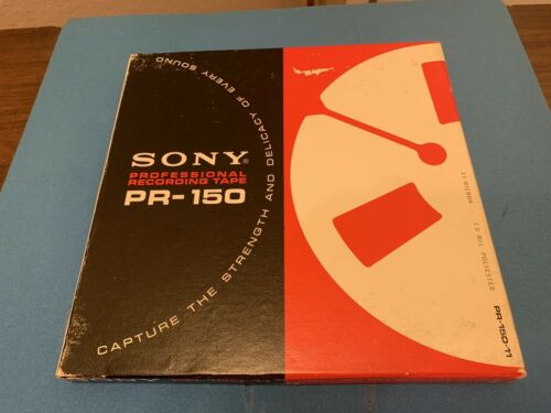 Sony Pr-150 Pro Metal 10.5” Reel To Reel Tape- 1/4” X 3600’