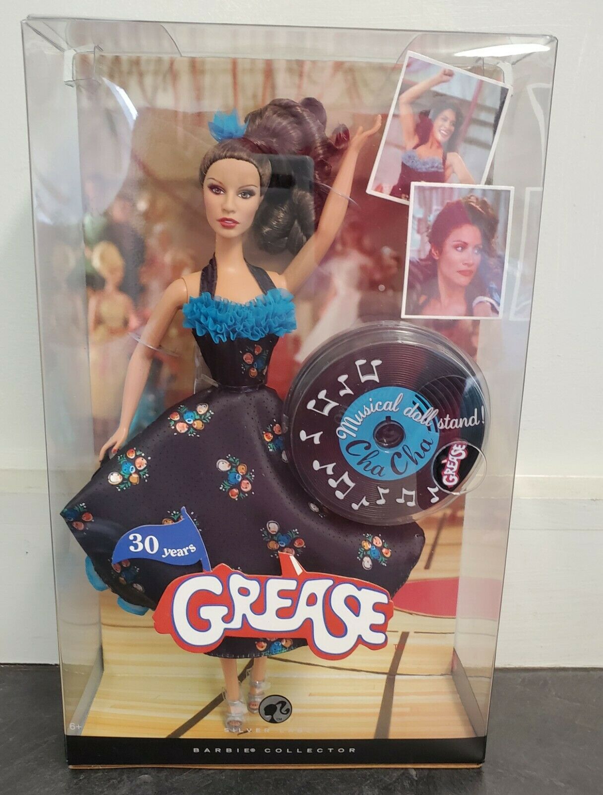 Barbie Silver Label Collector Series 30 Years Grease Cha Cha In Prom Dress- Nib