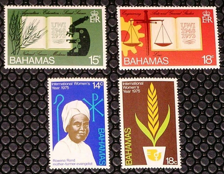 Bahamas 356-357 (university) And 378-379 (women's Year) Mnh