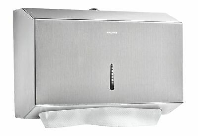 Alpine Stainless Steel Paper Towel Dispenser 200 C-fold / 275 Multifold Capacity