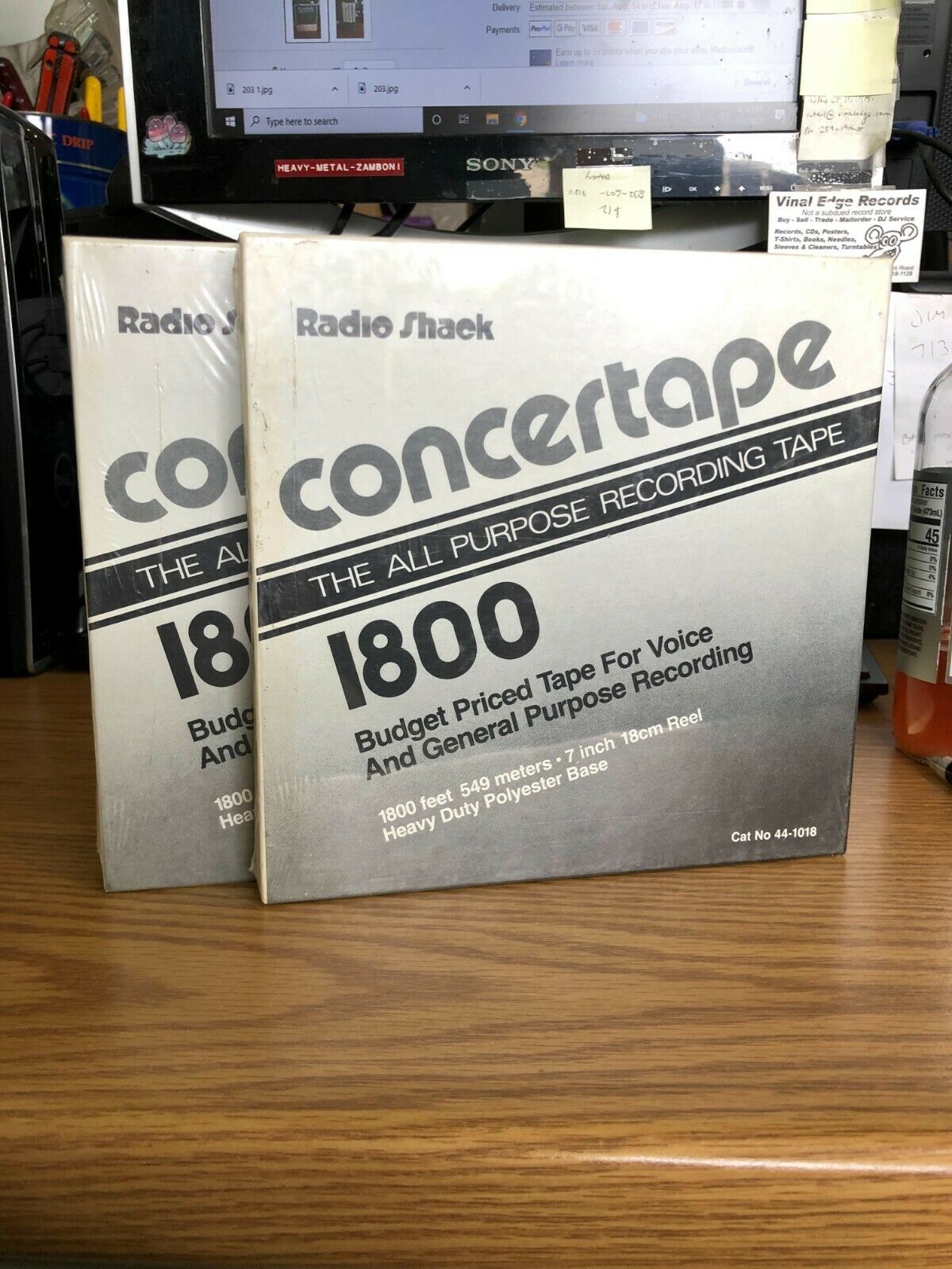 Sealed Radio Shack Concertape 1800 Reel To Reel Tape (lot Of 2)