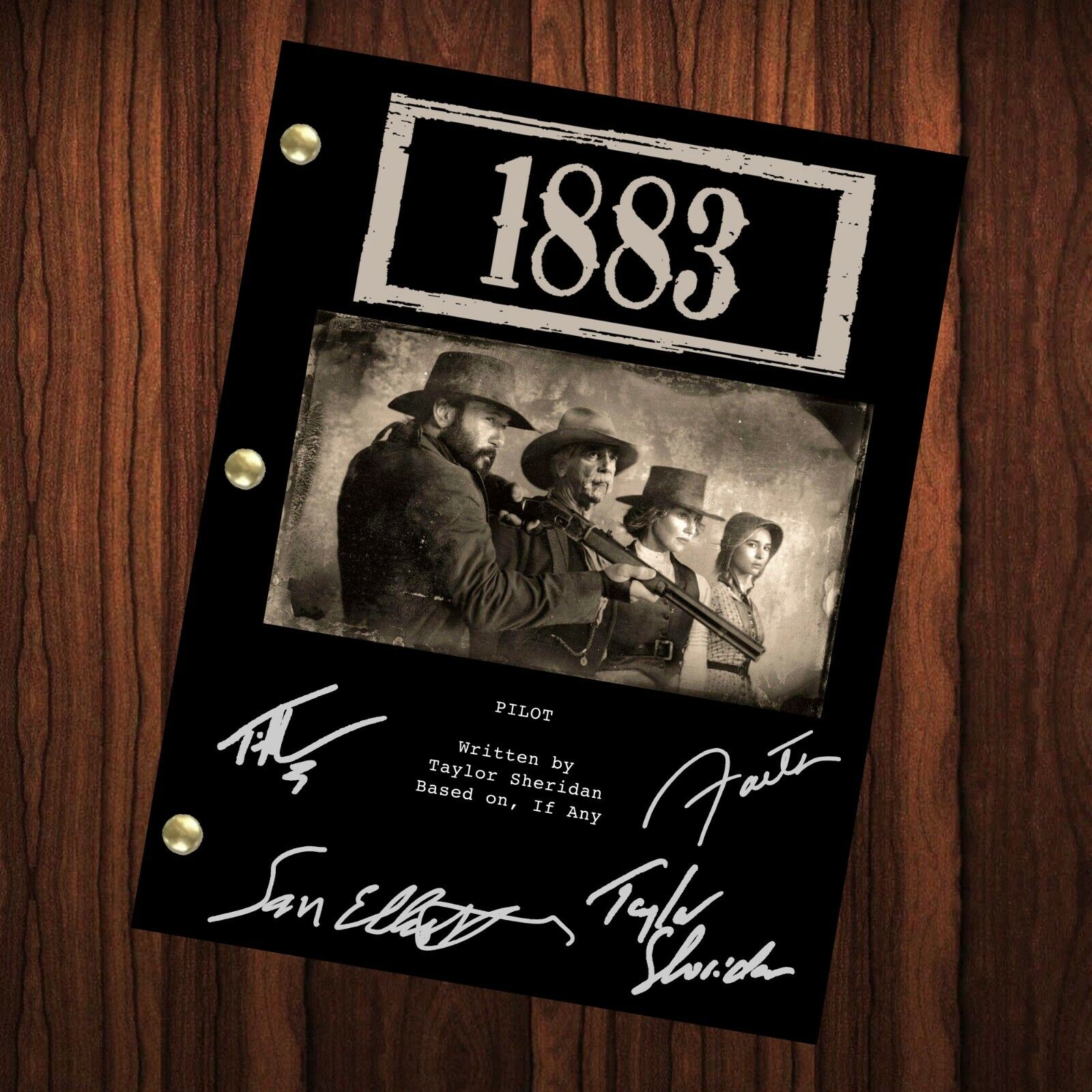 1883 Autographed Signed Script Screen Reprint Pilot Episode Yellowstone