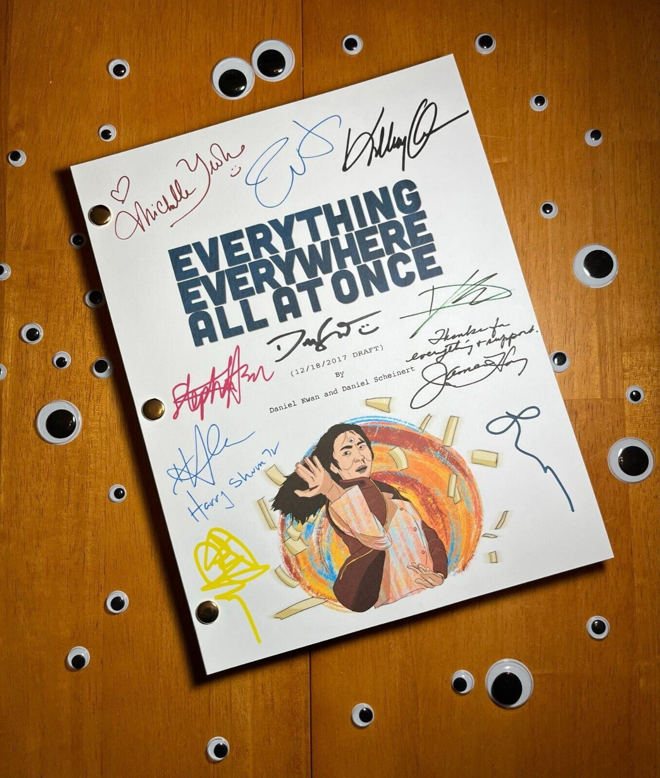 Everything Everywhere All At Once Script Cast-signed - Autograph Reprints