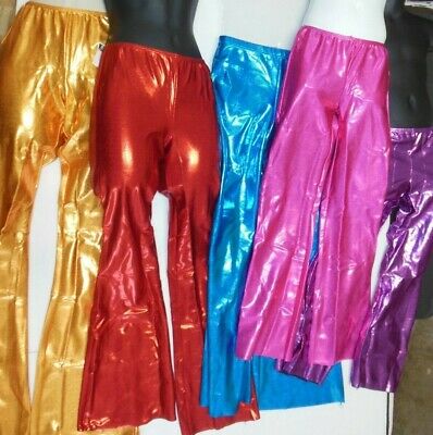 Foil Bootcut Pants Jazz Dance $36 Retail Shiny Metallic Many Colors Over 300
