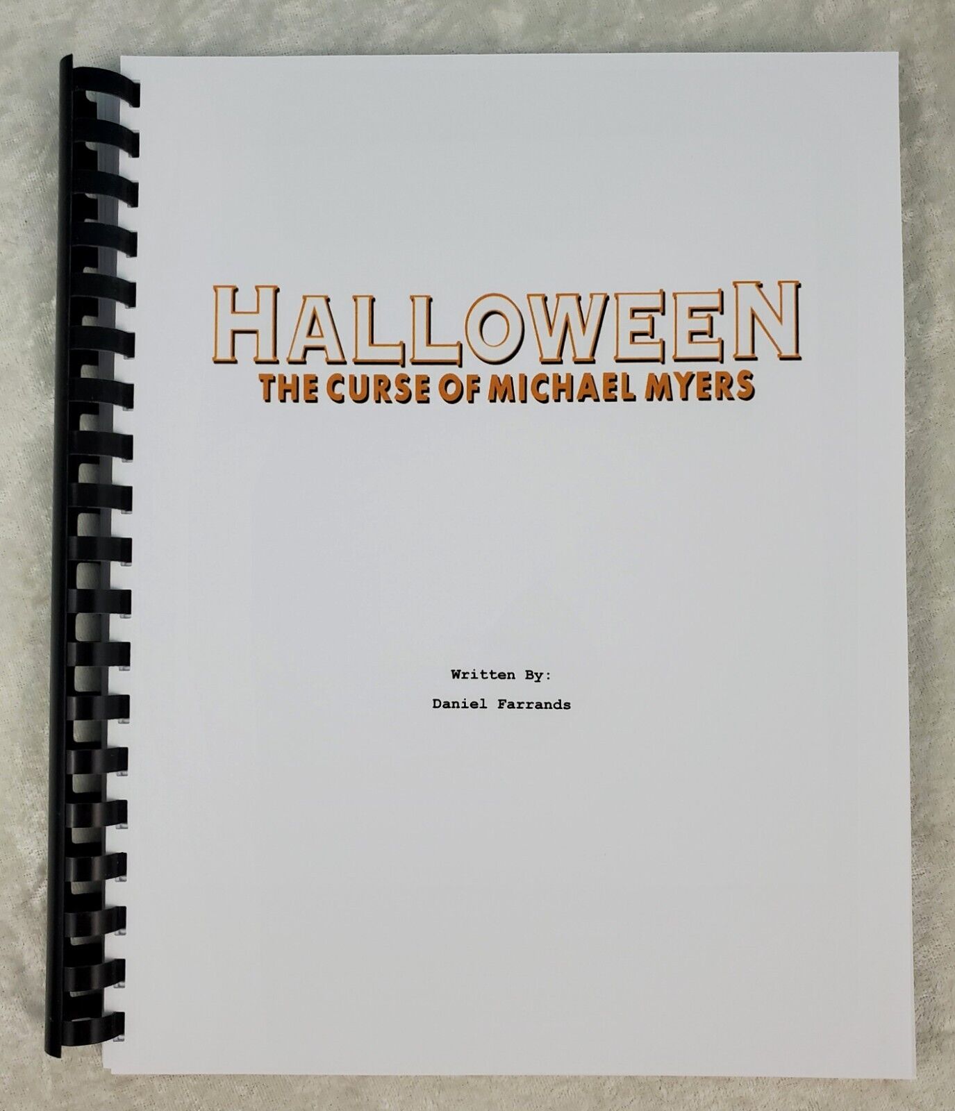 Halloween: The Curse Of Michael Myers Reprint Full Screenplay Movie Script 1995