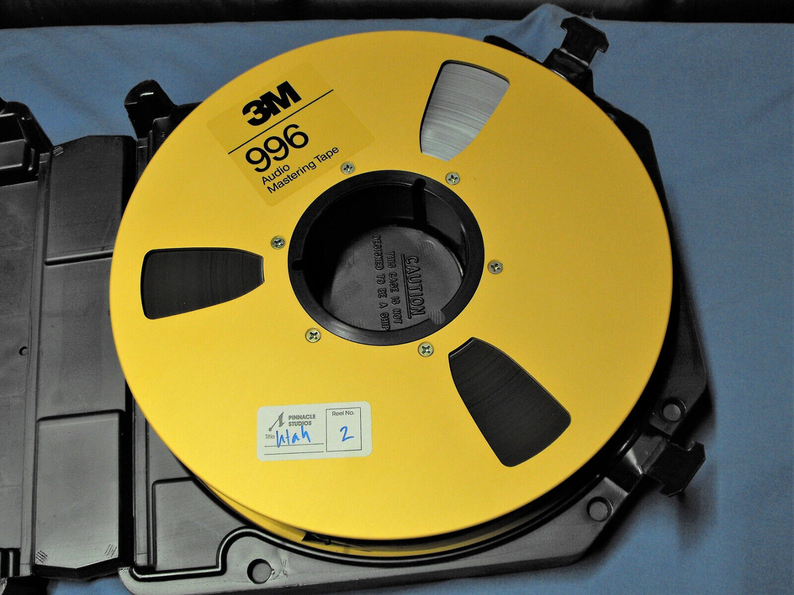 3m 996 Pro Audio Mastering Reel Tape 2" X 2500' X 10.5" Gold In Case 1 / Lot