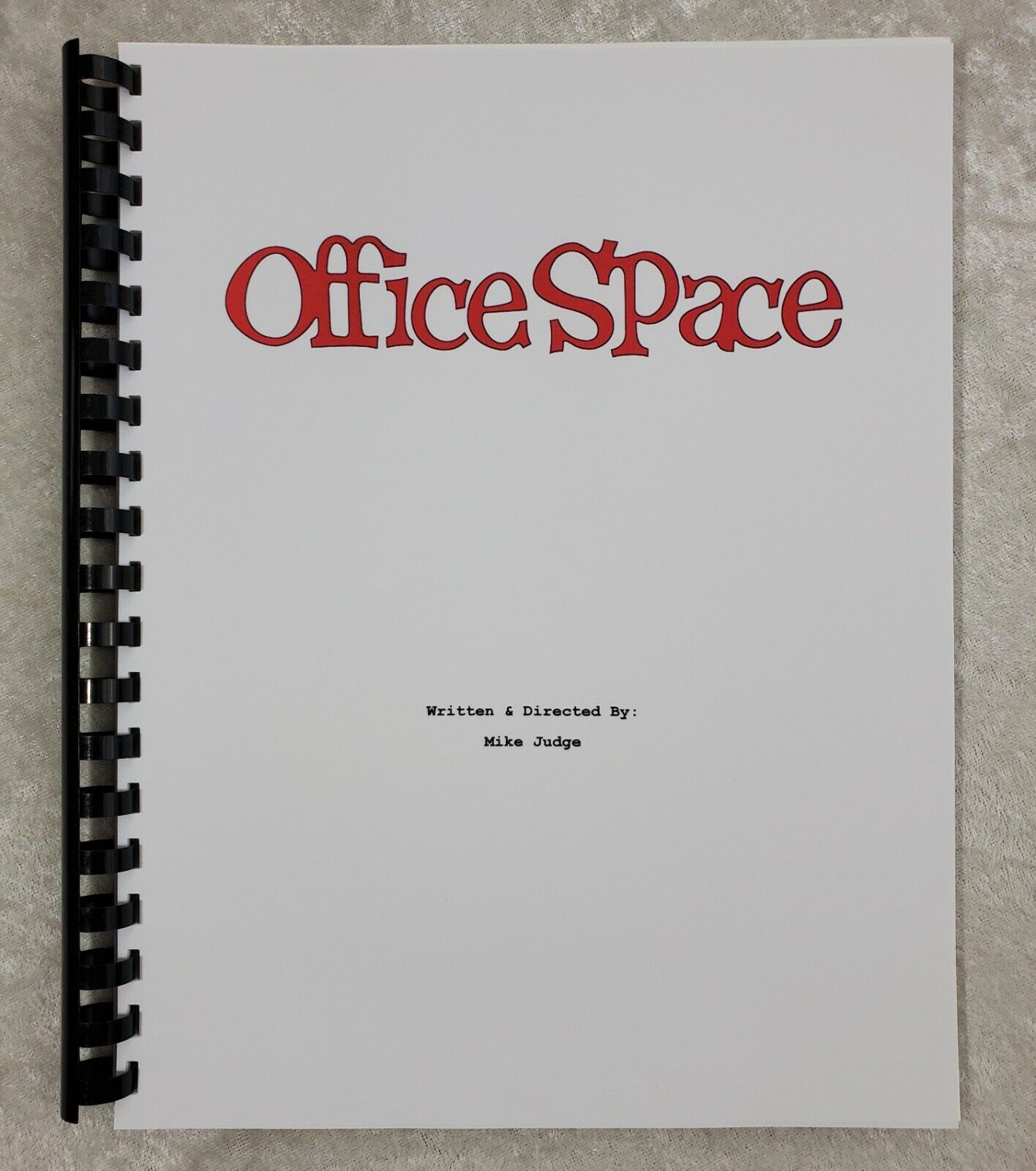 Office Space Movie Script Reprint Screenplay Full Script 1999 Jennifer Aniston