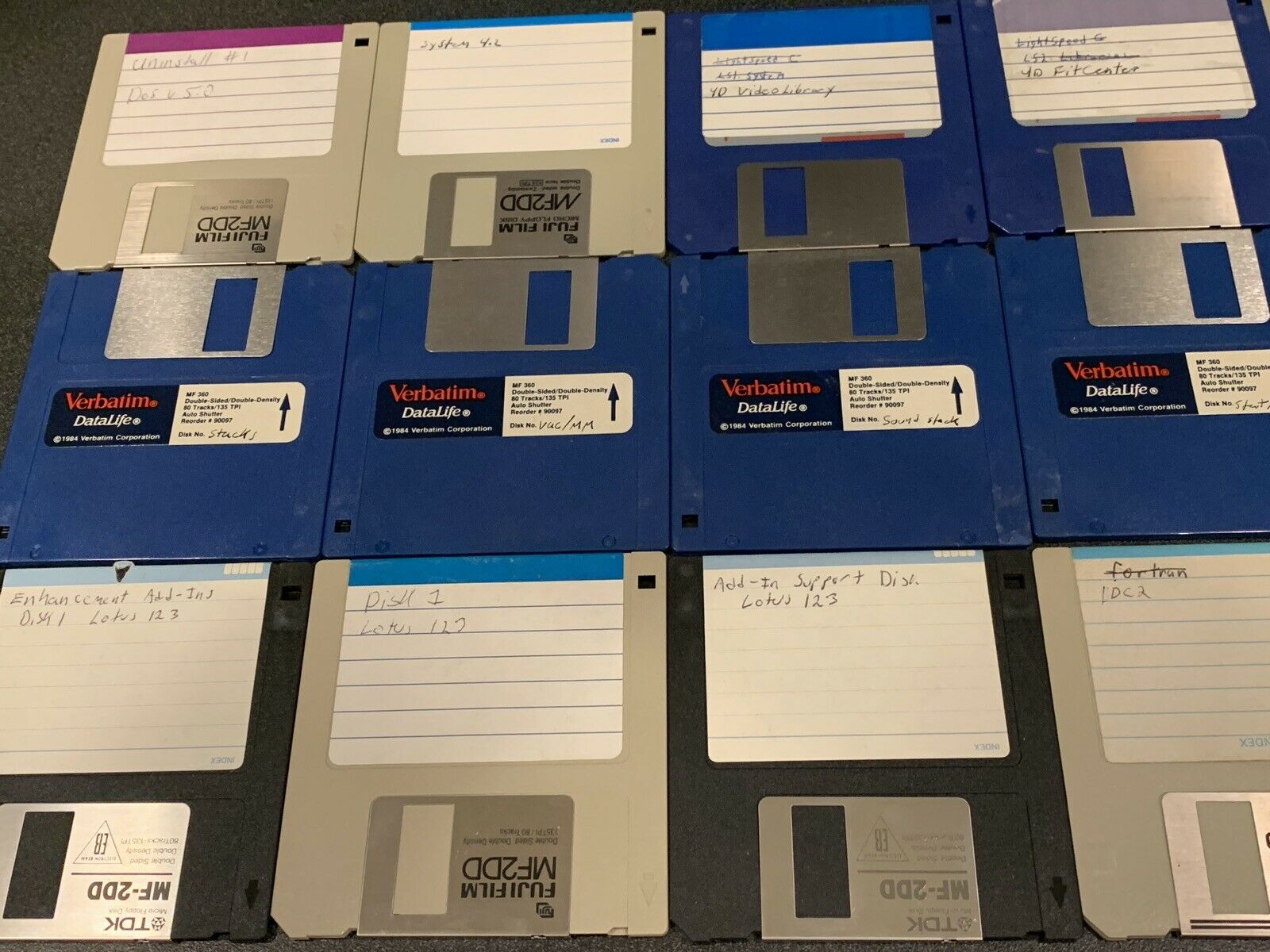 16 Used 3.5” Floppy Disks Macintosh (and Maybe Pc) Vintage Computer