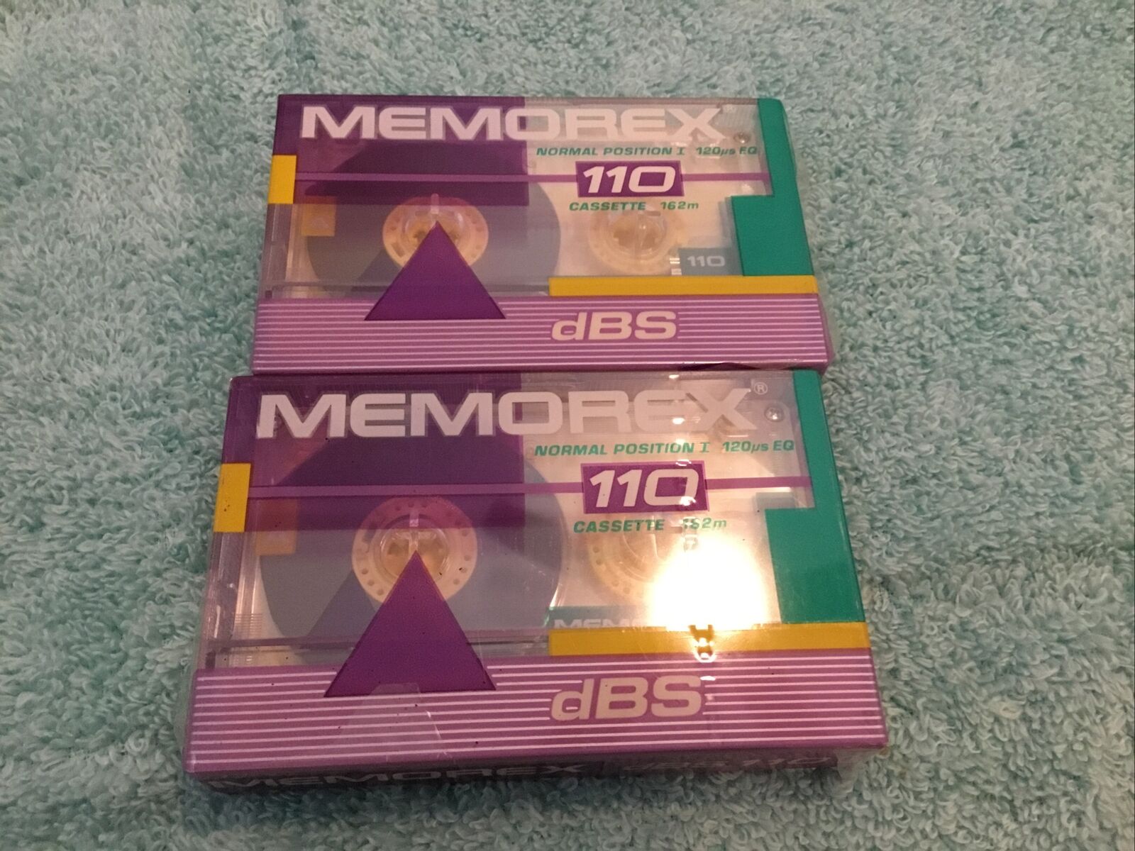 Memorex Dbs 110 Vintage Tape Cassettes New Factory Sealed - Lot Of 2 Ships Free